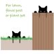 thumbnail image 5 of Statue de chat de jardin en métal de 22 cm x 14,5 cm, décoration de statue de chat noir, ornements de jardin en plein air, décor de silhouette, cadeaux de chat pour les amoureux des chats, décoration, 5 of 5