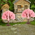 thumbnail image 3 of piezas de árboles de flores artificiales, cerezos en flor, decoración, cerezo en flor en miniatura, modelo de simulación de cerezo en flor en miniatura, 3 of 7