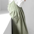 thumbnail image 5 of Large Waterproof Cotton Linen Apron with Pockets for Kitchen,Cooking,Florist,and Garden Workwear,Adjustable Bib Apron for Men and Women, 5 of 5
