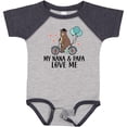 thumbnail image 3 of Inktastic My Nana Papa Love Me Grandchild Boys Baby Bodysuit, 3 of 5