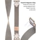 thumbnail image 3 of For Huami Amazfit Bip U Milanese Band Stainless Steel Watch Strap Clover Decor, Size: S - Gold Black, 3 of 5
