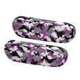thumbnail image 2 of Yuyamidu Purple Camo Armrest Cover for Car Camouflage Car Front Seat Armrest Covers Anti-Scratch Automobile Armrest Protector Accessories for Most Cars Trucks SUVs, 2 of 7