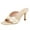 Champagne, variant on FSJ Women Fashion Bowknot Square Open Toe Stilettos Thin High Heels Mules Rhinestone Slip On Sandals Backless Sexy Summer Slides Shoes Size 8 Black