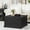 Black, variant on Buildhom Farmhouse Coffee Table with Hidden Storage, Lift-Top Square Center Table, Light Oak Wood for Living Room, Brown