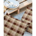 thumbnail image 2 of Pack of 2 Outdoor Pillow Covers, Brown Buffalo Check Plaid Waterproof Square Throw Pillowcase Cushion Decorative Pillow Covers for Couch Patio Tent, 24x24 in, 2 of 6