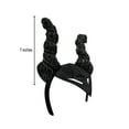 thumbnail image 2 of Nicky Bigs Novelties Adult Black Horned Headband Evil Queen Headpiece Glitter Horns Costume Accessory, 2 of 5
