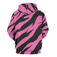 thumbnail image 3 of Pink Black Stripes Pattern 3D Print Hoodie Men Women Autumn Thin Pullover Sweatshirt Vintage Streetwear Tops, 3 of 6
