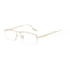thumbnail image 4 of Gafas de miopía con montura de media montura que cambian de color y con alambre dorado para hombre y mujer, modernas, combinables con todo, con luz azul, 4 of 5