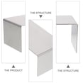 thumbnail image 4 of MasteelfCA 1pc Stainless Steel Display Rack Countertop Shoe Bag Display Rack Handbag Stand, 4 of 8