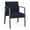 Open House Navy, variant on Waterfall Reception Waiting Room Healthcare Guest Chair / Charcoal Steel / Black