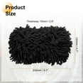 thumbnail image 2 of Uxcell Car Wash Sponge 9.1" x 4.7" Chenille Microfiber Mitt Scratch-Free Absorbent Scour Scrubber Cleaning Sponge for Washing Detailing on Cars, Boats, RVs, Black, 2 of 6