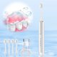 thumbnail image 4 of Cepillo de dientes eléctrico con 4 cabezales y 6 modos - 45000/min, temporizador inteligente, impermeable IPX7, carga USB, batería de 180 días, 4 of 8