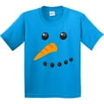 thumbnail image 3 of Inktastic Snowman Face Youth T-Shirt, 3 of 5