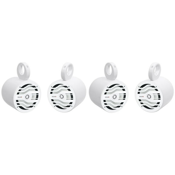 4) MB Quart NK2-116W 120w Marine Boat 6.5" Wakeboard Tower Speakers Pods