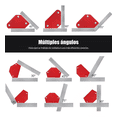 thumbnail image 4 of Imán Escuadra Para Soldar Magnética Herramientas 6 Pzs Rojo, 4 of 6