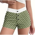 thumbnail image 1 of MeetoTime Pyjama pour Femmes Été Imprimé Taille Élastique Bouton Taille Haute Pyjama Ajusté Shorts, 1 of 5