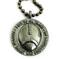 thumbnail image 5 of Football On Ball Chain With Gunmetal Finish Necklace (sp7gunbc), 5 of 7