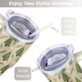 thumbnail image 5 of Tawny Green Christmas Tree 40 Oz Tumbler with Handle Lid and Straw Stainless Steel Double Walled Vacuum Insulated Cup Merry Christmas Gifts Tumbler for Women Men Friends Outdoor Indoor, 5 of 6
