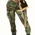 thumbnail image 6 of ICCAZX Streetwear High-Waisted Cargo Wide-Leg Jeans, Women's Plus,Stretchy Camo Pants, 6 of 6