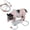 Grey, variant on Pig Harness & Leash, Escape Prevention Adjustable Rope, All in One Design, All Life Stages Small to Medium Mini Pigs-5 Feet Long-Red