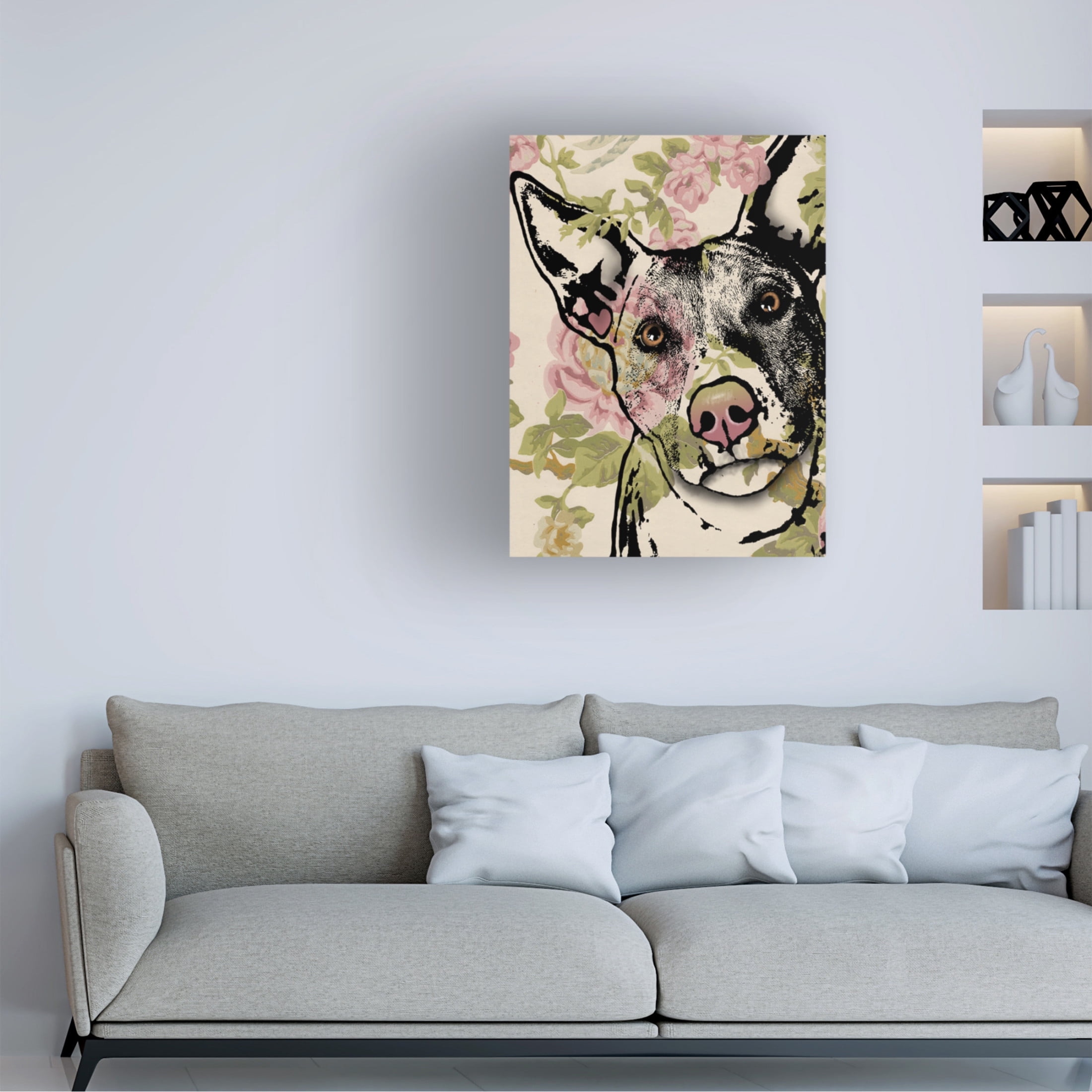 Canvas Wall Art - Dean Russo 'Love Grows' Wall Art for Living Room, Bedroom, or Office Décor by Trademark Fine Art - 35 x 47 Inches