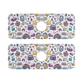 thumbnail image 7 of Yayeee Faucet Mat for Kitchen Sink 14.7" Diatomite Long Splash Guard Pad, Purple Doodle Pattern, 2 Pack, 7 of 7