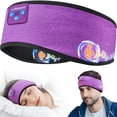 thumbnail image 1 of Lullaband Auriculares para dormir, inalámbricos Bluetooth deportivos con diadema con altavoces estéreo integrados de alta fidelidad, auriculares para dormir para hombres y mujeres, yoga, entrenamiento, 1 of 5