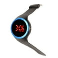 thumbnail image 4 of Kids Digital Watch, Sports Watch Birthday Gift Red LED Safe Flexible Stylish  For Outdoor Camping For Children Blue, 4 of 8