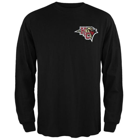 Kansas City Outlaws - Dual Logo Black Long Sleeve T-Shirt