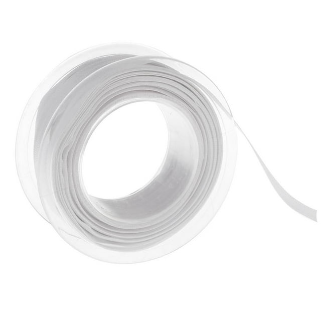 Ribbons For Crafts Double Sides Ribbon Multicolor For Gift Package Wrapping White