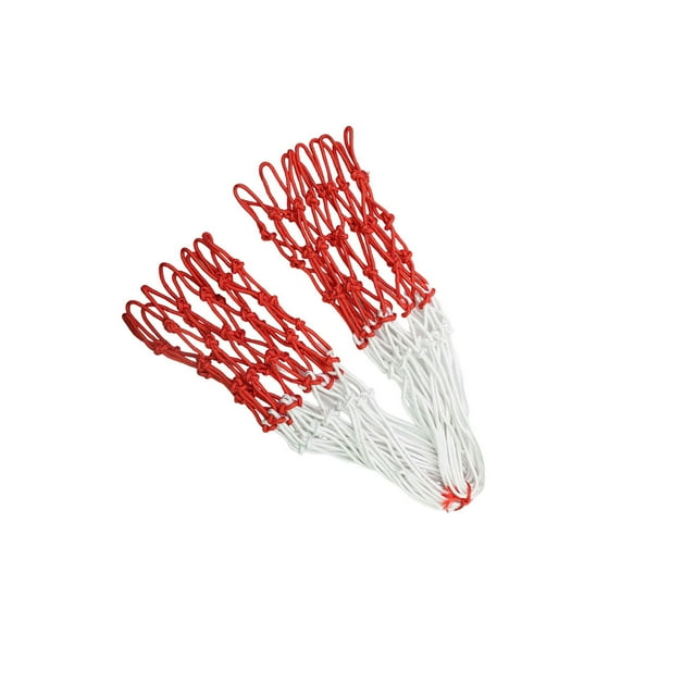 relayinert Basketball Net Replacement Outdoor Professional for Hoops Basketball White of Red 48cm