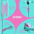 thumbnail image 6 of Dribbl 3-Wheel Kids Scooter with Seat, Light-Up Wheels, Adjustable Handlebar, Wide Deck & Rear Brake, Ages 2+, 6 of 7