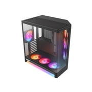 H6 RGB+ (2026) Compact Dual-chamber ATX Case - All Black