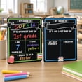 thumbnail image 4 of First Day of School Sign Board with Liquid Chalk Markers - Double-Sided & Reusable Board - My First and Last Day - Back to School Supplies - First Day of Kindergarten Preschool, 4 of 8
