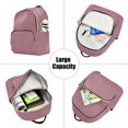 thumbnail image 5 of JIALIOU Mini Backpack Purse for Women Quilted Casual Daypack Small Travel Shoulder Bag, Dusty Rose, 5 of 7