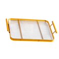 thumbnail image 4 of Bandeja de servicio rectangular, bandeja de mesa de café, vajilla de té, bandeja de acrílico transparente práctica, para comida, de Dorado Macarena Bandeja de almacenamiento, 4 of 7