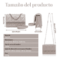 thumbnail image 3 of Bolsa Bandolera Mujer Moda Dama Bolsas Mujer 4 Xtellar beige, 3 of 3