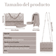 thumbnail image 3 of Bolsa Bandolera Mujer Moda Dama Bolsas Mujer 4 Xtellar beige, 3 of 3