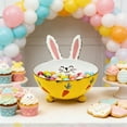 thumbnail image 5 of hulanddfd 2 Pack Easter Bunny Candy Bowl, 9x6in Cute Rabbits Candy Dishes Easter Metal Dinnerware Decor for Party Home Decor(Yellow), 5 of 6