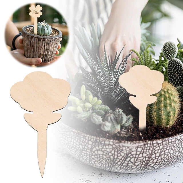 Adornos De Madera Para Macetas De Jardín Etiquetas Identificativas Hechas A Mano Materiales Versátiles Y Ligeros Para Tus Proyectos De Jardinería