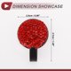 thumbnail image 4 of Ganchos de almacenamiento universales para automóviles Unique Bargains 4 Pcs para bolsos y paraguas Rojo 1.46"x0.98", 4 of 7