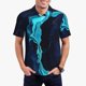 thumbnail image 1 of Fotbe Blue Marble And Gold Camiseta Polo de Golf para Hombre con Estampado – Camisa Deportiva Transpirable con Cuello Abotonado-4X-Large, 1 of 6