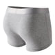 thumbnail image 4 of Ceisia Men's Solid Color Knitted Cotton Boxer Briefs, U-Shaped Pouch High Elasticity Breathable Underwear for Men Gray M Gifts, 4 of 9