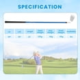 thumbnail image 5 of Choco Moon Junior #7 Iron for Kids with Fiberglass Shaft and Headcover-Blue, Golf Training Aids, 5 of 8