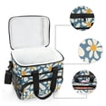 thumbnail image 6 of FORMRS Insulated Cooler Bag 24 Cans Capacity Soft Leakproof Lunch Box with Side Pockets, Whimsy Daisy Pattern, 6 of 7