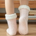 thumbnail image 3 of Sunjoy Tech Womens Non Slip Slipper Socks Winter Warm Soft Cozy Fuzzy Fleece-lined Grippers Home Socks, 3 of 5