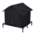 thumbnail image 2 of Casa para gatos callejeros al libre, invierno, impermeable, premium, aislante, cálida, refugio para gatos callejeros, tela Oxford para jardín y 55 cm x 48 cm x 56 cm, 2 of 8