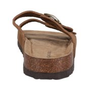 Khombu Womens Lightweight Suede Sandal, Brown - Size 8