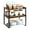 Black, variant on YOYTOO Kitchen Counter Organizer, 2 Pack Wooden Stackable Kitchen Countertop Cabinet Storage Shelves Spice Rack for Pantry
