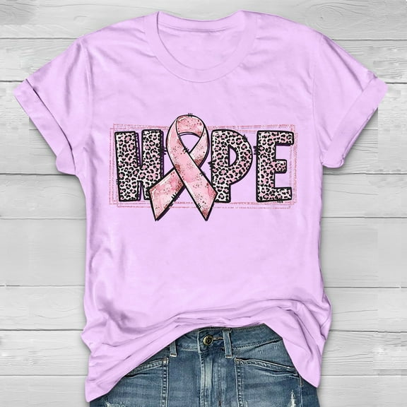 Brilliant Costumes for Women Help Women's Breast Cancel Awareness Short Sleeve T-shirt Tops $5 Clearance Clothes under $5.00